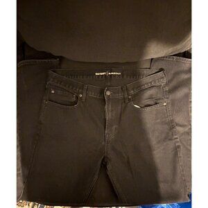 Old Navy Slim Fit Men's Jeans Size 33x30 Black Denim Stretch Casual Pants